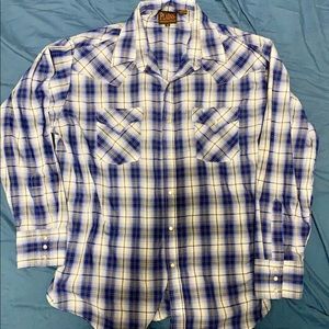 Western style button up dress shirt